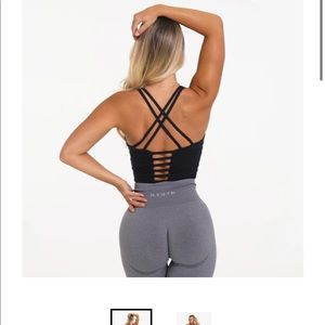 NVGTN Black Matrix Bra Top - L